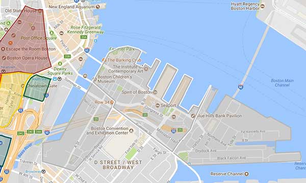 SEAPORT neighborhood map